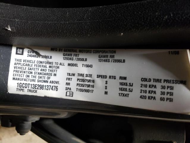 Photo 10 from auction – 2009 CHEVROLET COLORADO with VIN 1GCDT13E298137476