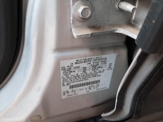 Photo 10 from auction – 2004 MAZDA TRIBUTE LX with VIN 4F2YZ04164KM17841