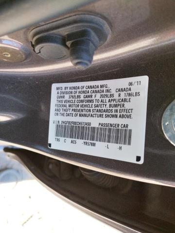 Photo 10 from auction – 2012 HONDA CIVIC EX with VIN 2HGFB2F8XCH513450