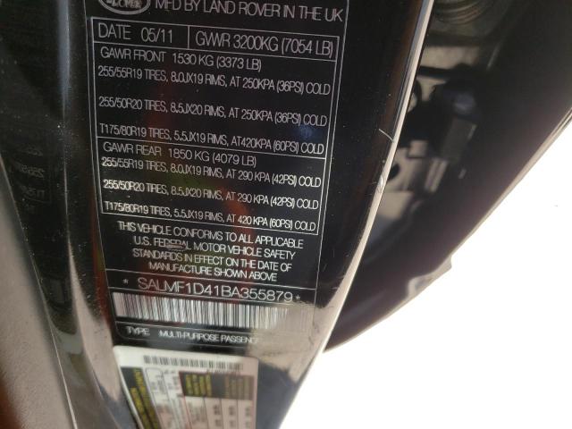 Photo 10 from auction – 2011 LAND ROVER RANGE ROVE with VIN SALMF1D41BA355879