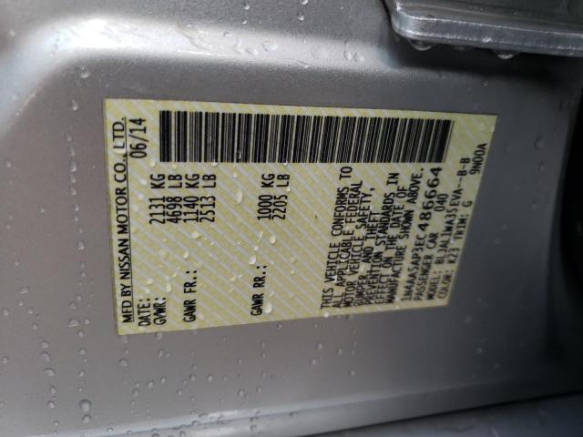 Photo 10 from auction – 2014 NISSAN MAXIMA S with VIN 1N4AA5AP3EC486664