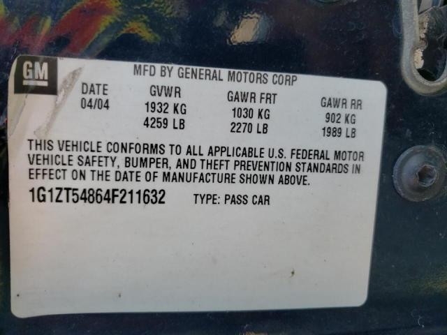 Photo 10 from auction – 2004 CHEVROLET MALIBU LS with VIN 1G1ZT54864F211632