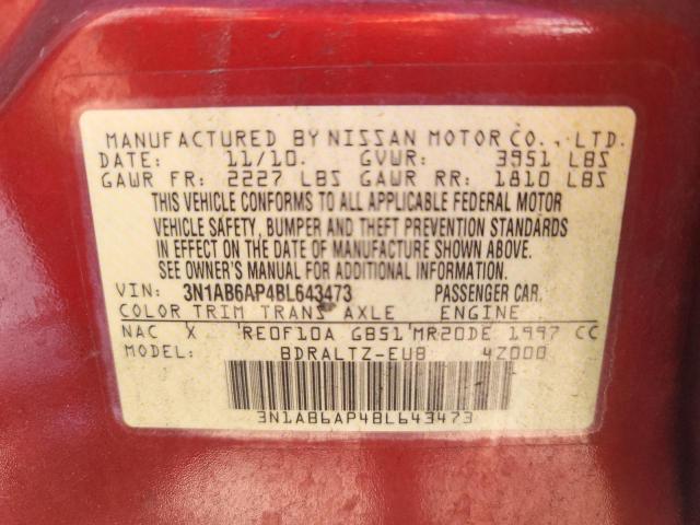 Photo 10 from auction – 2011 NISSAN SENTRA 2.0 with VIN 3N1AB6AP4BL643473