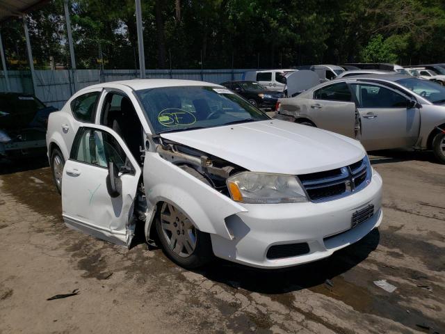 DODGE AVENGER SE 2012 with VIN 1C3CDZAB4CN323484 - Photo from auction