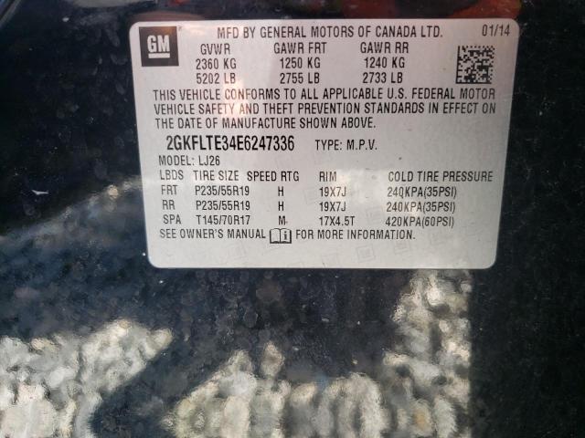 Photo 10 from auction – 2014 GMC TERRAIN SL with VIN 2GKFLTE34E6247336