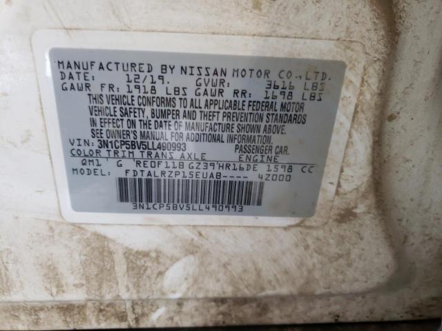 Photo 10 from auction – 2020 NISSAN KICKS S with VIN 3N1CP5BV5LL490993