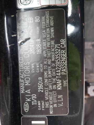 Photo 10 from auction – 2011 KIA FORTE LX with VIN KNAFT4A22B5353271