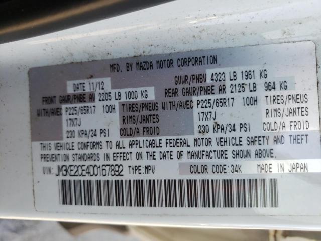 Photo 10 from auction – 2013 MAZDA CX-5 TOURI with VIN JM3KE2CE4D0167892