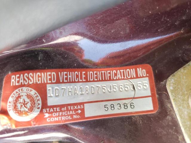 Photo 10 from auction – 2005 DODGE RAM 1500 S with VIN 1D7HA18D75J565155