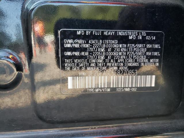 Photo 10 from auction – 2014 SUBARU XV CROSSTR with VIN JF2GPAGC5E8270853