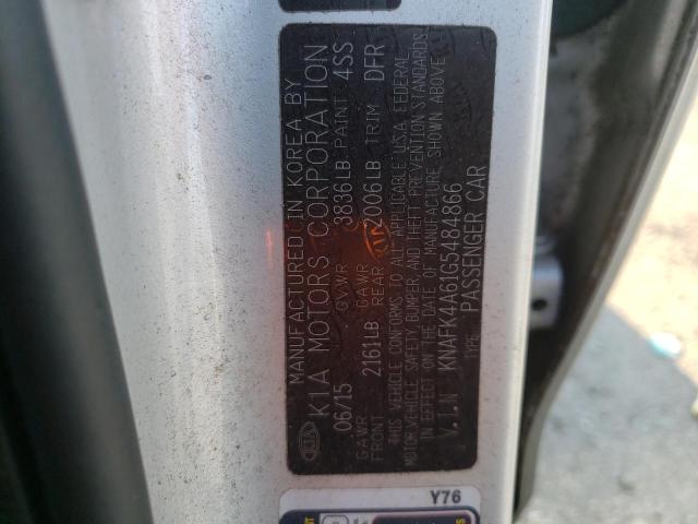Photo 10 from auction – 2016 KIA FORTE LX with VIN KNAFK4A61G5484866