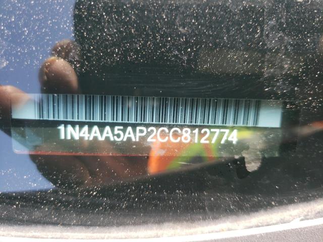 Photo 10 from auction – 2012 NISSAN MAXIMA S with VIN 1N4AA5AP2CC812774