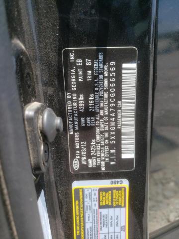 Photo 10 from auction – 2012 KIA OPTIMA LX with VIN 5XXGM4A79CG066569