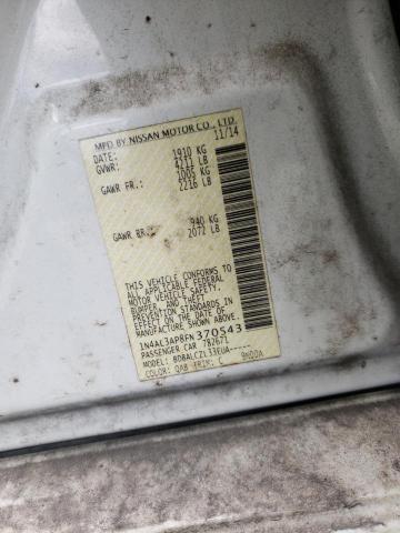 Photo 10 from auction – 2015 NISSAN ALTIMA 2.5 with VIN 1N4AL3AP8FN370543