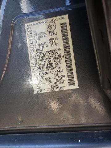 Photo 10 from auction – 2006 NISSAN PATHFINDER with VIN 5N1AR18U06C677964