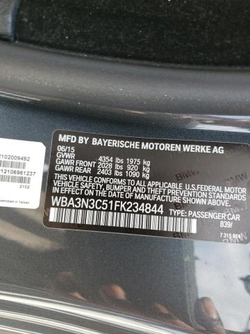 Photo 10 from auction – 2015 BMW 428 I with VIN WBA3N3C51FK234844