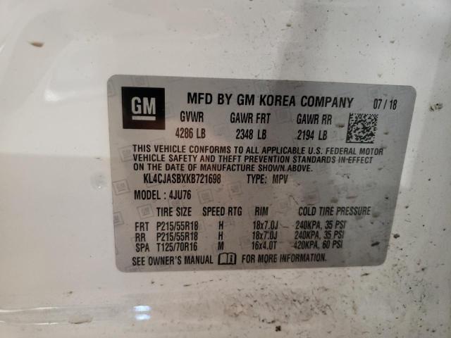 Photo 10 from auction – 2019 BUICK ENCORE PRE with VIN KL4CJASBXKB721698