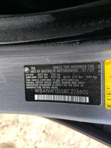 Photo 10 from auction – 2008 BMW 535 I with VIN WBANW13558CZ73805