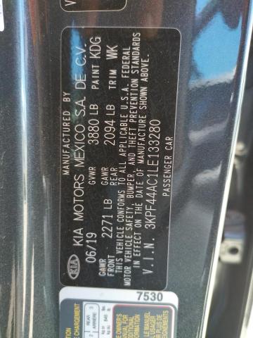Photo 10 from auction – 2020 KIA FORTE GT with VIN 3KPF44AC1LE133280