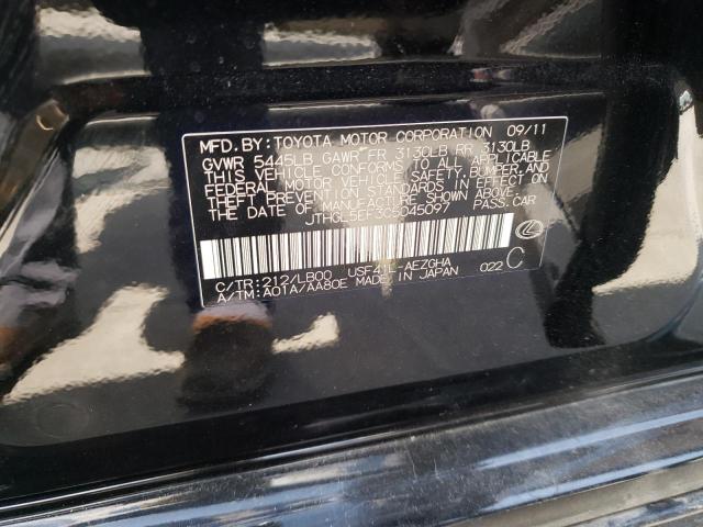 Photo 10 from auction – 2012 LEXUS LS 460L with VIN JTHGL5EF3C5045097