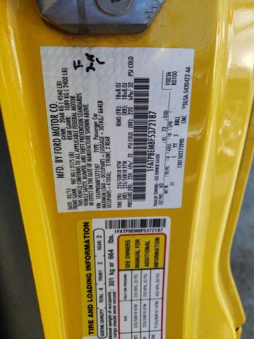 Photo 10 from auction – 2015 FORD MUSTANG with VIN 1FATP8EM8F5372187