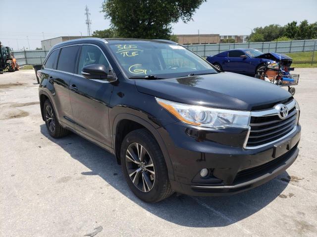 TOYOTA HIGHLANDER 2016 with VIN 5TDJKRFH9GS505042 - Photo from auction