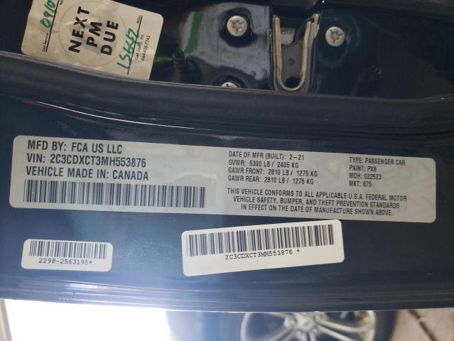 Photo 10 from auction – 2021 DODGE CHARGER R/ with VIN 2C3CDXCT3MH553876