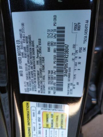 Photo 10 from auction – 2015 FORD FUSION SE with VIN 3FA6P0H70FR238047