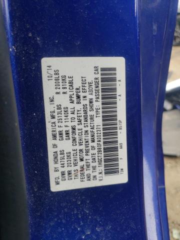 Photo 10 from auction – 2015 HONDA ACCORD EXL with VIN 1HGCT2B80FA002371