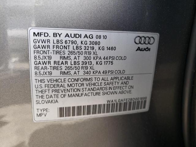 Photo 10 from auction – 2011 AUDI Q7 PREMIUM with VIN WA1LGAFE2BD001898