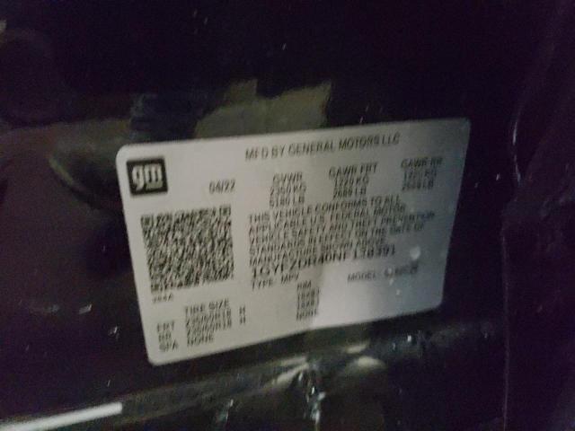 Photo 10 from auction – 2022 CADILLAC XT4 PREMIU with VIN 1GYFZDR40NF138391