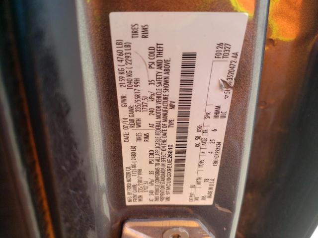 Photo 10 from auction – 2014 FORD ESCAPE SE with VIN 1FMCU9GX9EUE26810
