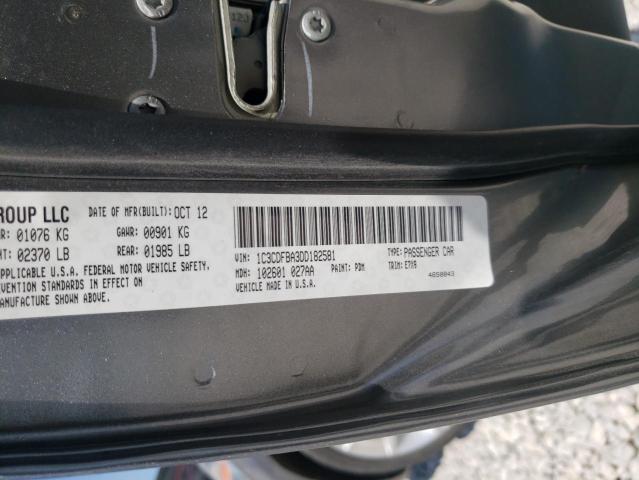 Photo 10 from auction – 2013 DODGE DART SXT with VIN 1C3CDFBA3DD182581