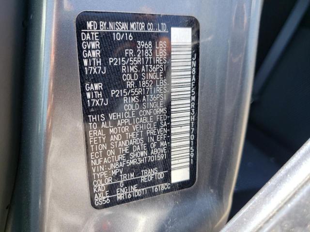Zdjęcie 10 z aukcji – 2017 NISSAN JUKE S z VIN JN8AF5MR3HT701591