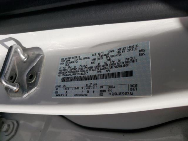 Photo 10 from auction – 2014 FORD ESCAPE TIT with VIN 1FMCU9J91EUB40217