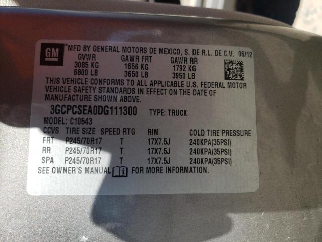 Photo 10 from auction – 2013 CHEVROLET silverado with VIN 3GCPCSEA0DG111300