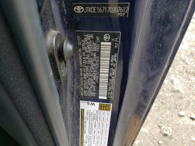 Photo 10 from auction – 2007 TOYOTA SCION TC with VIN JTKDE167170207612