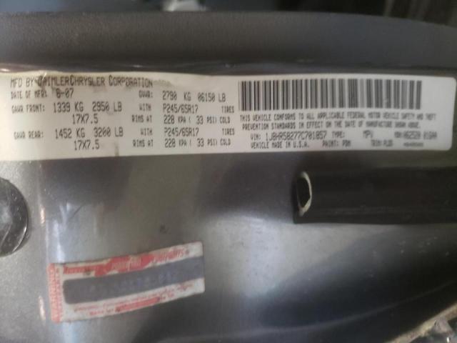 Photo 10 from auction – 2007 JEEP GRAND CHER with VIN 1J8HR58277C701857