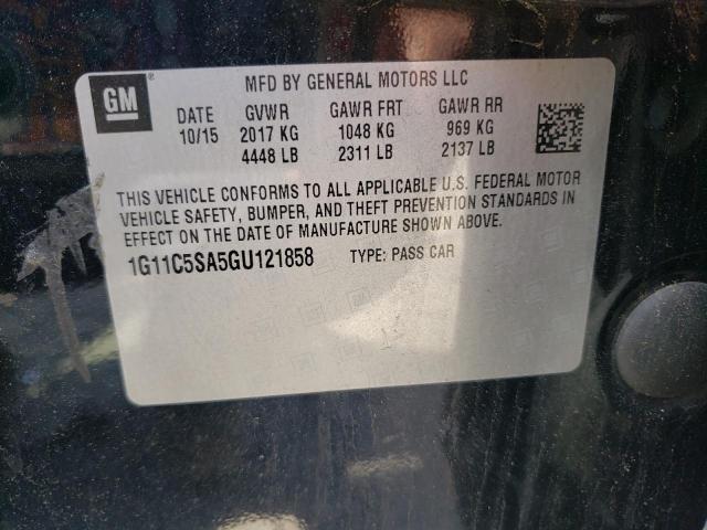 Photo 10 from auction – 2016 CHEVROLET MALIBU LIM with VIN 1G11C5SA5GU121858