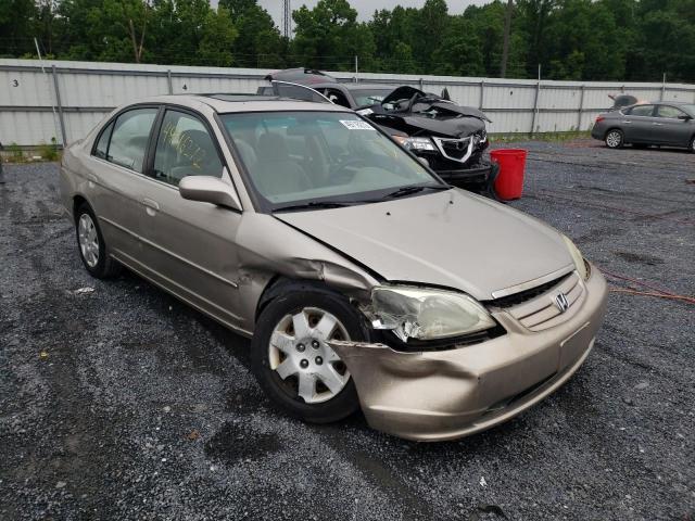 HONDA CIVIC EX 2002 with VIN 2HGES26832H541584 - Photo from auction