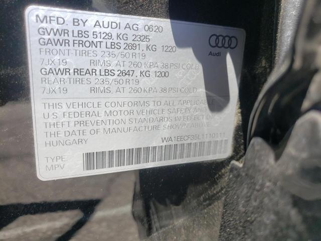 Photo 10 from auction – 2020 AUDI Q3 PREMIUM with VIN WA1EECF35L1110111