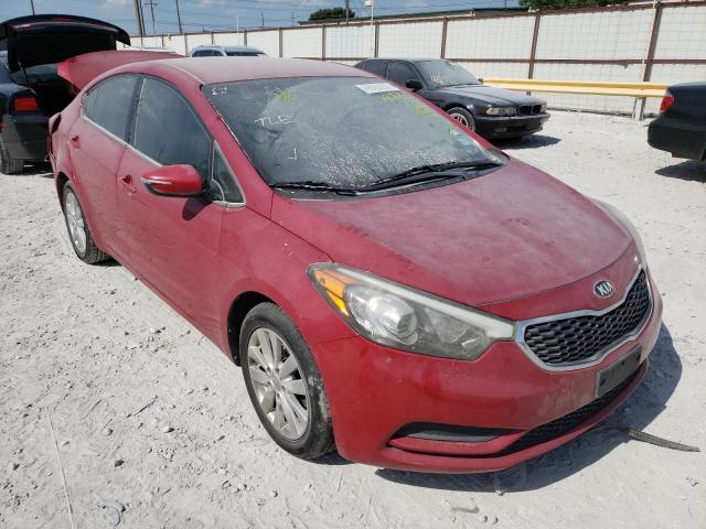 KIA FORTE LX 2014 with VIN KNAFX4A63E5140065 - Photo from auction