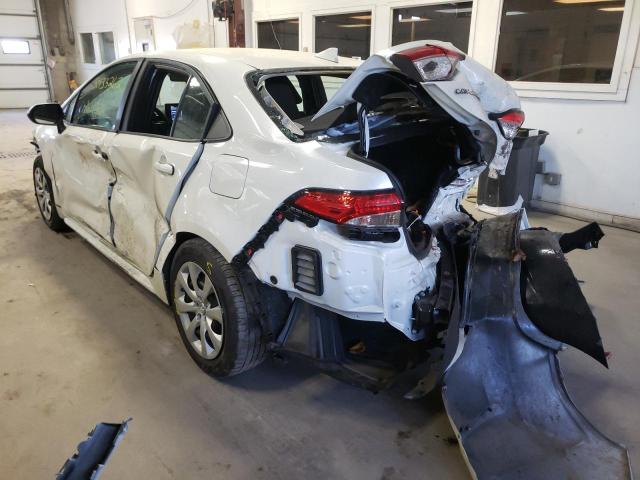 Photo 3 from auction – 2021 TOYOTA COROLLA LE with VIN 5YFEPMAE8MP197224