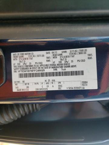 Zdjęcie 10 z aukcji – 2015 FORD F150 SUPER z VIN 1FTEW1EF6FFC85025
