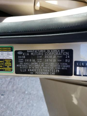 Photo 10 from auction – 2009 KIA RIO BASE with VIN KNADE223796473228