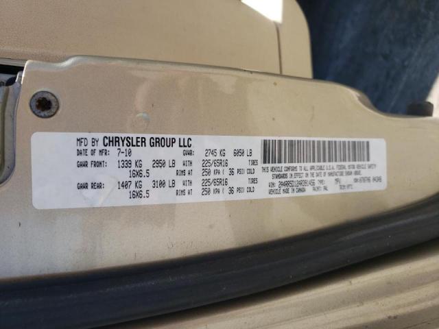 Photo 10 from auction – 2010 CHRYSLER TOWN & COU with VIN 2A4RR5D12AR391456