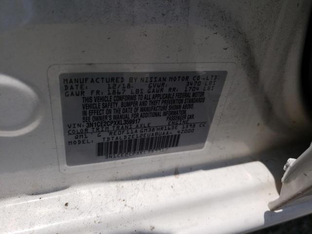 Photo 10 from auction – 2019 NISSAN VERSA NOTE with VIN 3N1CE2CPXKL359917
