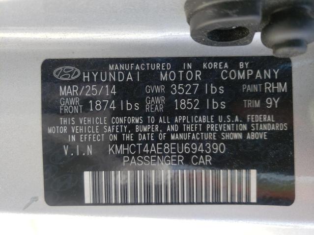 Photo 10 from auction – 2014 HYUNDAI ACCENT GLS with VIN KMHCT4AE8EU694390