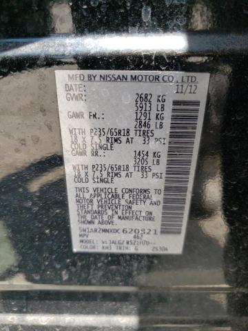 Photo 10 from auction – 2013 NISSAN PATHFINDER with VIN 5N1AR2MNXDC620821