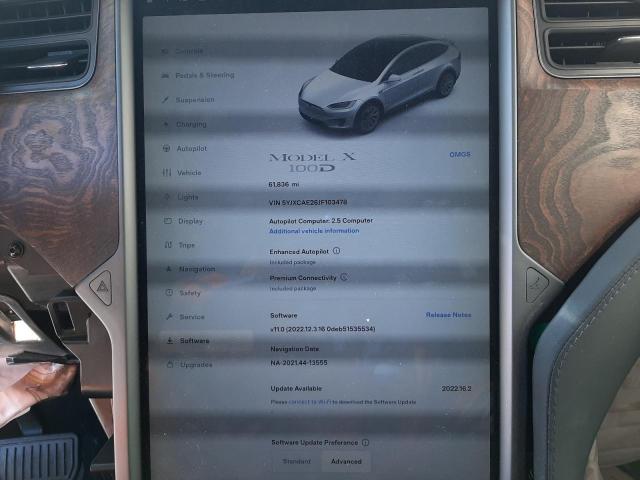 Photo 8 from auction – 2018 TESLA MODEL X with VIN 5YJXCAE26JF103478